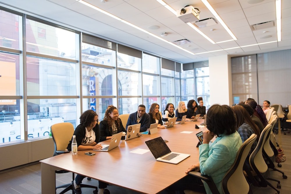 360 team collaboration in a conference room
